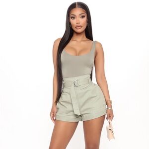 COPY - NWOT Sundays Are For Brunch Belted Short - S